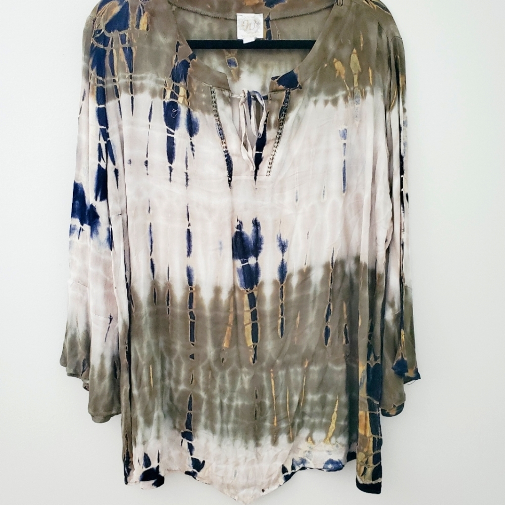 Westport Tie-dye Tunic Blouse, M